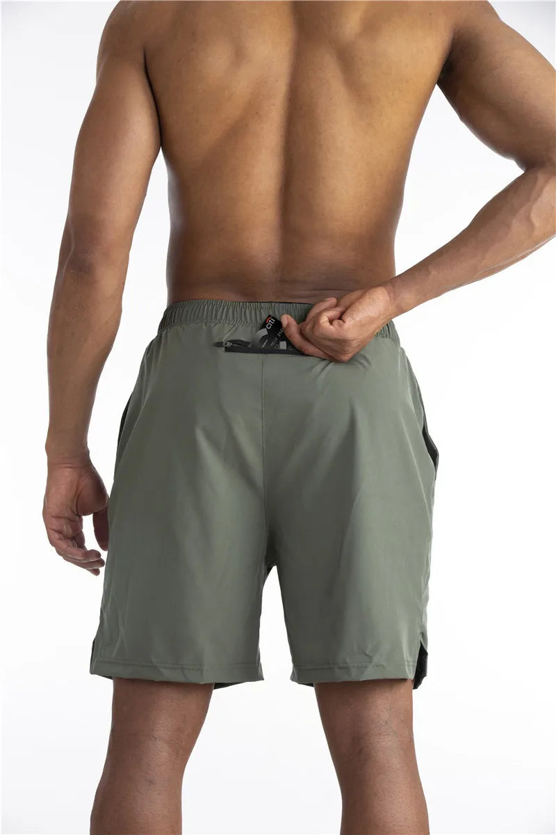 Men's 2-in-1 Quick-Dry Running Shorts – Summer 2024 Fitness & Gym Training Shorts