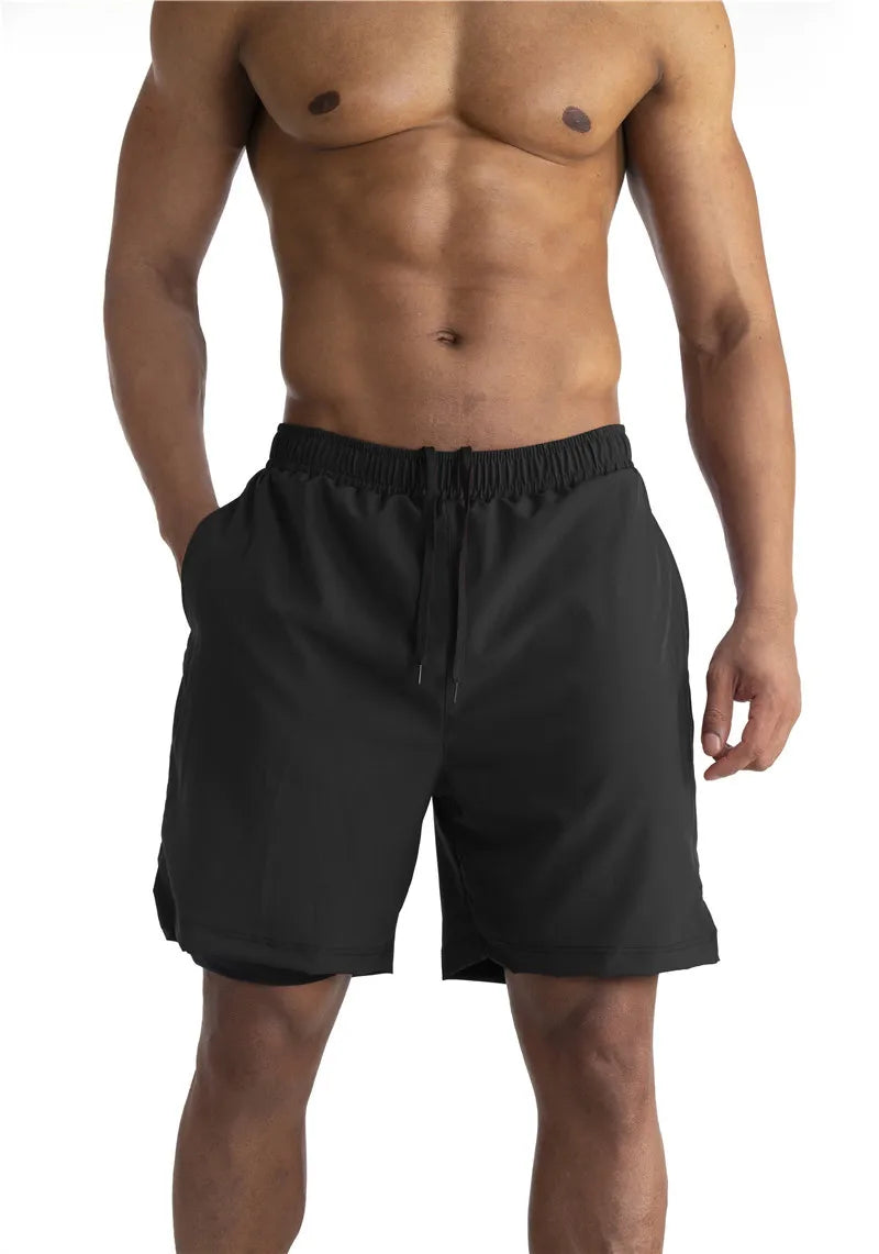 Men's 2-in-1 Quick-Dry Running Shorts – Summer 2024 Fitness & Gym Training Shorts