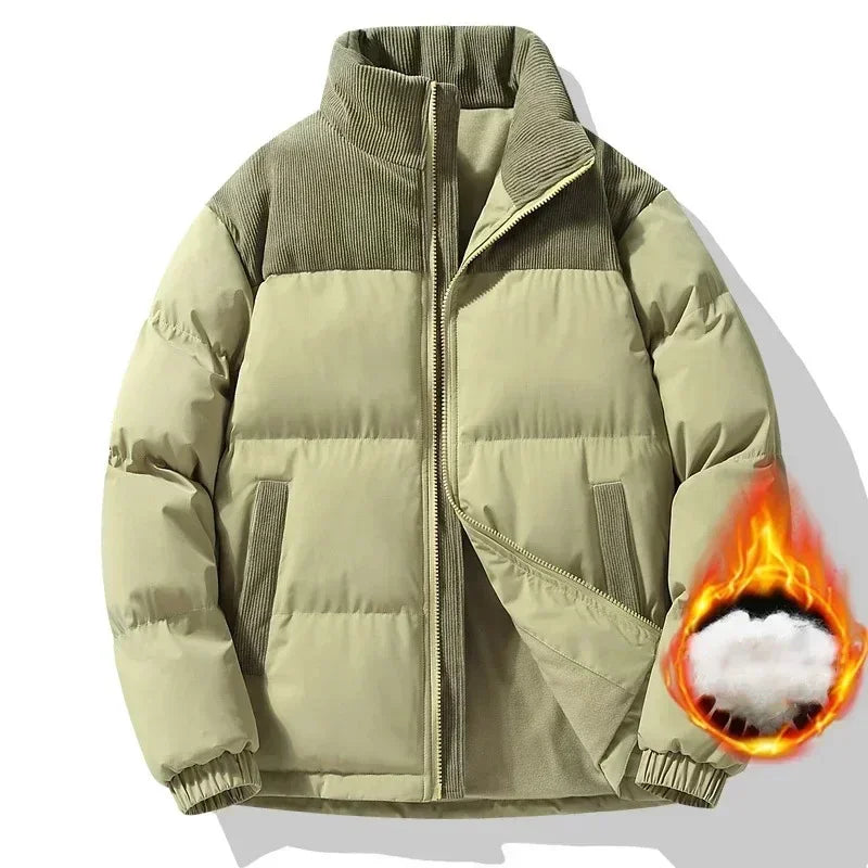 Winter Puffer Jacket – Thick Down Cotton Coat for Casual & Sporty Style