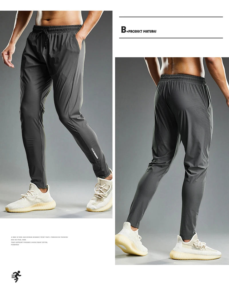 Men’s Lightweight Elastic Sport Pants – Summer Joggers for Running, Training & Gym