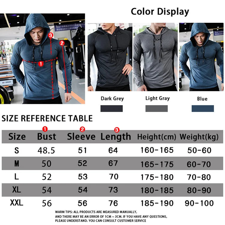 Men’s Athletic Tracksuit – Gym Hoodie & Joggers Set for Running, Training & Workout