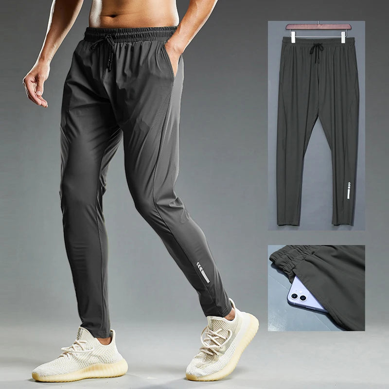 Men’s Lightweight Elastic Sport Pants – Summer Joggers for Running, Training & Gym