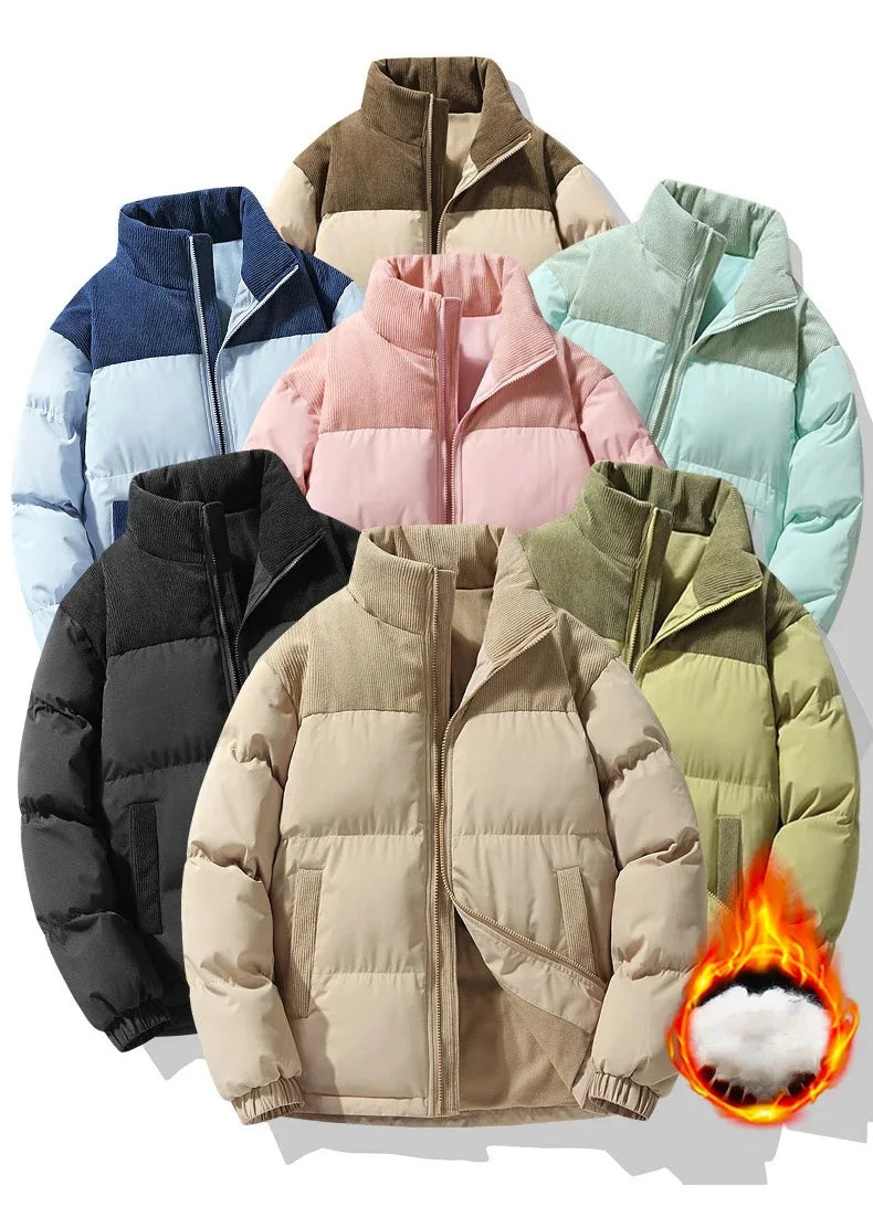 Winter Puffer Jacket – Thick Down Cotton Coat for Casual & Sporty Style