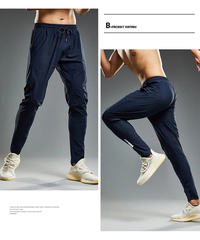 Men’s Lightweight Elastic Sport Pants – Summer Joggers for Running, Training & Gym